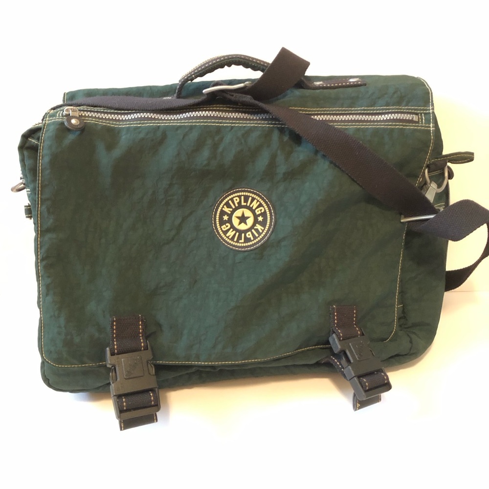 Vintage Kipling Madhouse Messenger Book Bag Large Expandable Crossbody